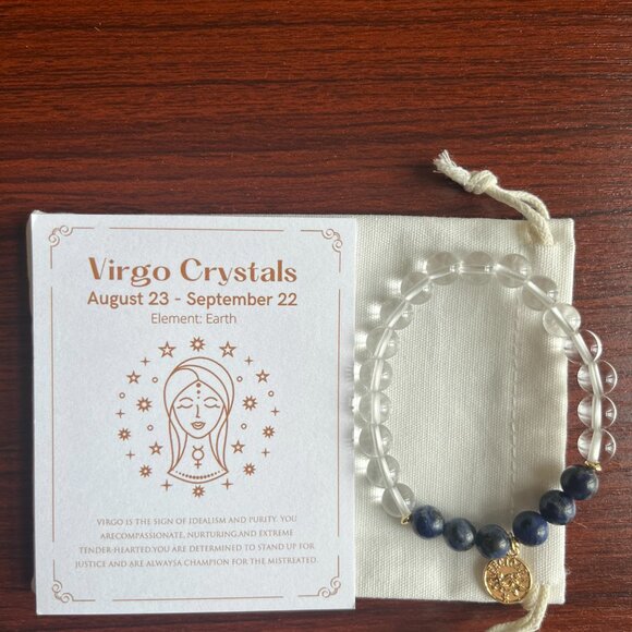 Zodiac Signs Beads Bracelets Set ,Zodiac Crystal Healing Stone Set - Picture 2 of 4